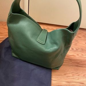 Dooney & Bourke, green logo lock hobo